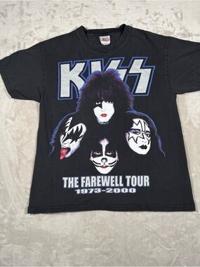 Vintage KISS The Farewell Tour
1973-2000 L Single Stitch Black T-shirt
Tee
